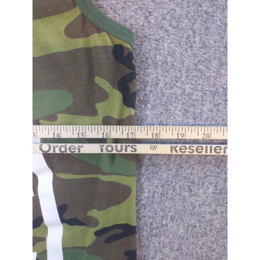 Rothco Mens Small Woodland Camo Graphic Tank Top Green Sleeveless Shirt - Picture 4 of 9